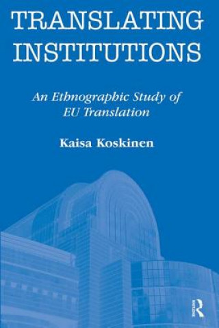 Buch Translating Institutions Kaisa Koskinen