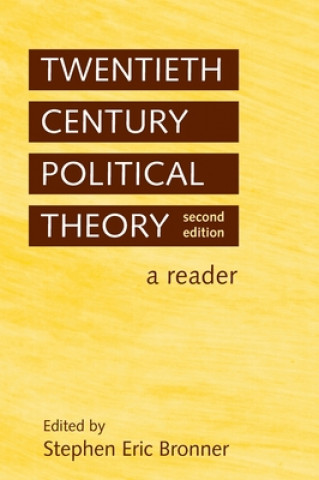 Carte Twentieth Century Political Theory Stephen Eric Bronner
