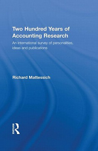 Book Two Hundred Years of Accounting Research Mattessich