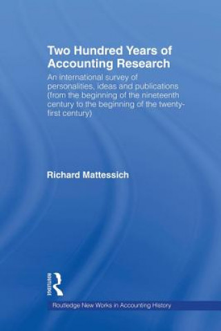 Kniha Two Hundred Years of Accounting Research Richard Mattessich