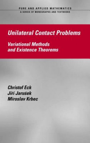 Carte Unilateral Contact Problems Miroslav Krbec