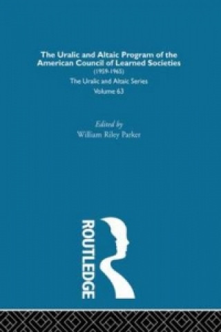 Kniha Uralic and Altaic Program of the American Council of  Learned Societies J. Lotz