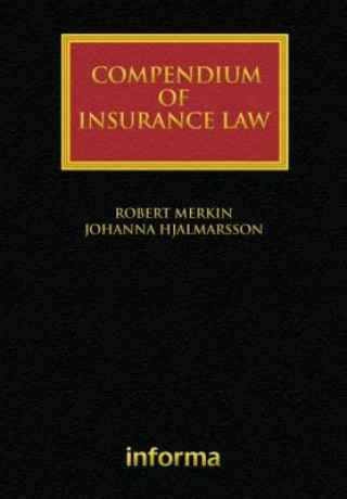 Kniha Compendium of Insurance Law Johanna Hjalmarsson