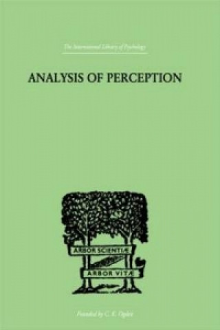 Könyv Analysis Of Perception J. R. Smythies