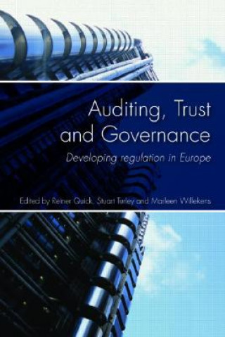 Kniha Auditing, Trust and Governance Reiner Quick