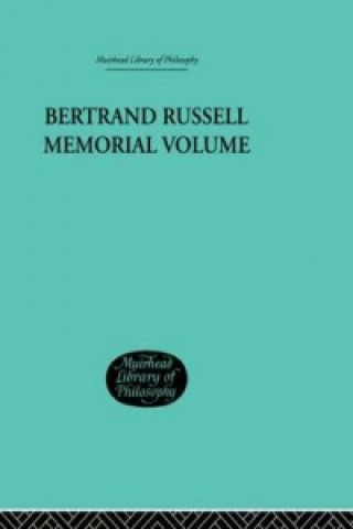 Buch Bertrand Russell Memorial Volume George W. Roberts