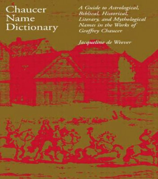 Buch Chaucer Name Dictionary Jacqueline De Weever