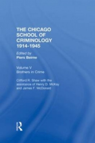 Carte CHICAGO SCHOOL CRIMINOLOGY Volume 5 James F. Mcdonald