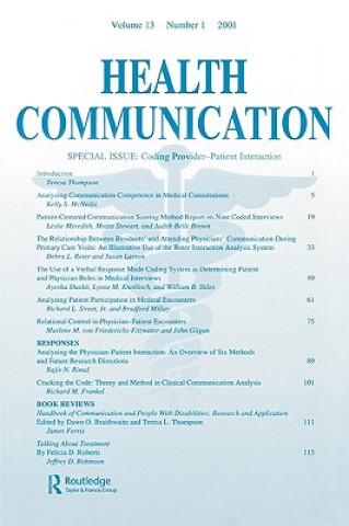Buch Coding Provider-Patient Interaction Teresa L. Thompson