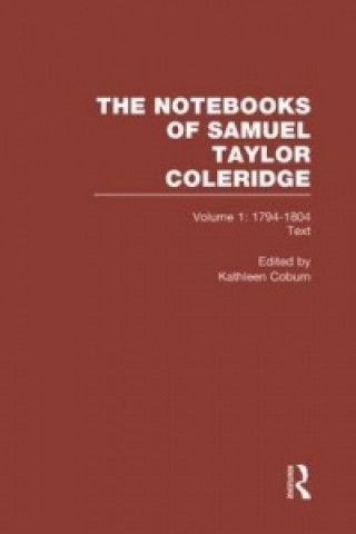 Książka Coleridge Notebooks V1 Text 