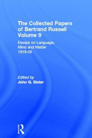 Książka Collected Papers of Bertrand Russell, Volume 9 Bertrand Russell