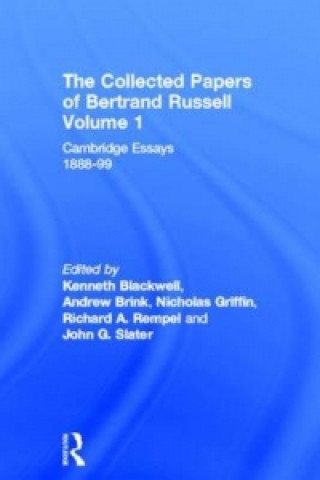 Book Collected Papers of Bertrand Russell, Volume 1 