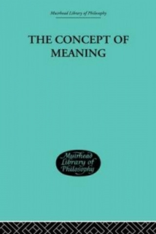 Könyv Concept of Meaning Thomas E. Hill