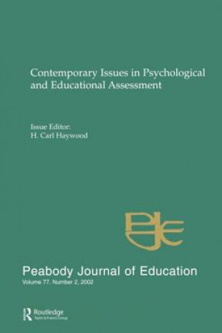 Livre Contemporary Issues in Psychological and Educational Assessment H. Carl Haywood