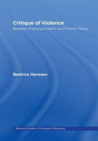 Kniha Critique of Violence Beatrice Hanssen