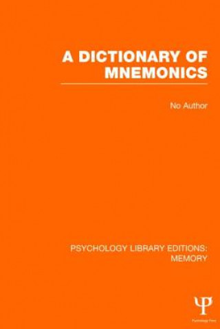 Książka Dictionary of Mnemonics (PLE: Memory) Various