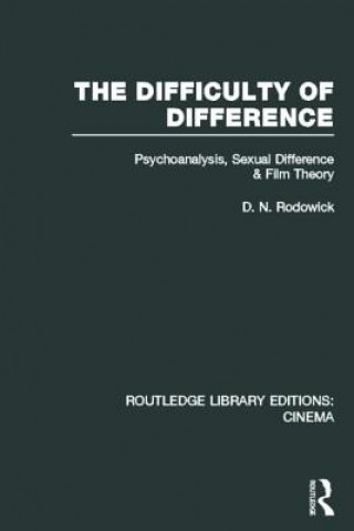 Kniha Difficulty of Difference D.N. Rodowick