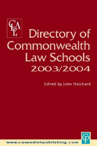 Книга Directory of Commonwealth Law Schools 2003-2004 John Hatchard