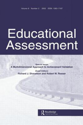 Könyv Multidimensional Approach to Achievement Validation Richard J. Shavelson