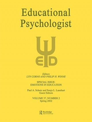 Livre Emotions in Education Paul A. Schutz