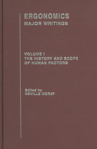 Kniha Ergonomics Mw Vol 1: Hist&Scop Neville P. Moray