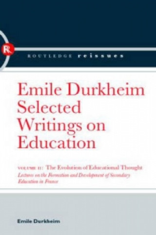 Βιβλίο Evolution of Educational Thought Émile Durkheim