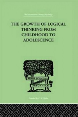 Carte Growth Of Logical Thinking From Childhood To Adolescence Barbel Inhelder