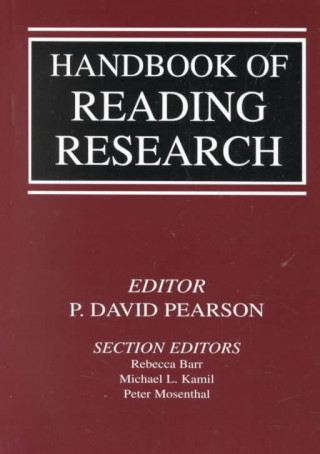 Book Handbook of Reading Research P. David Pearson