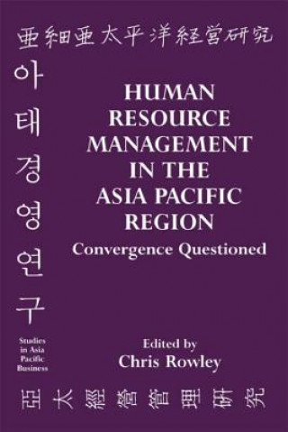 Livre Human Resource Management in the Asia-Pacific Region Chris Rowley