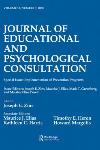 Knjiga Implementation of Prevention Programs Joseph E. Zins