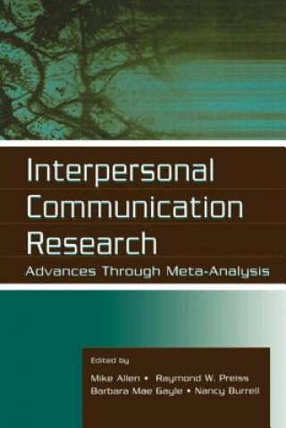 Livre Interpersonal Communication Research Mike Allen