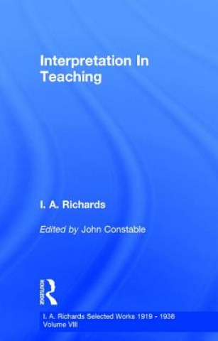 Knjiga Interpretation In Teaching V 8 John Constable