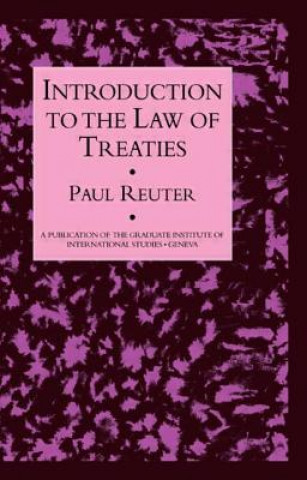 Książka Introduction To The Law Of Treaties Paul Reuter