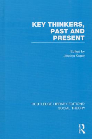 Książka Key Thinkers, Past and Present (RLE Social Theory) Jessica Kuper