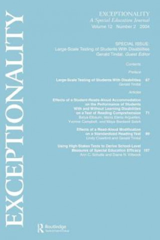 Kniha Large-scale Testing of Students With Disabilities Gerald Tindal