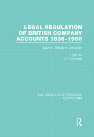 Книга Legal Regulation of British Company Accounts 1836-1900 (RLE Accounting) 