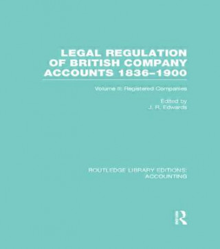 Carte Legal Regulation of British Company Accounts 1836-1900 (RLE Accounting) 