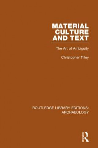Carte Material Culture and Text Christopher Tilley