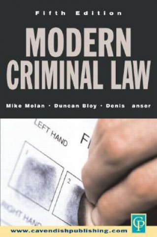 Kniha Modern Criminal Law Denis Lanser