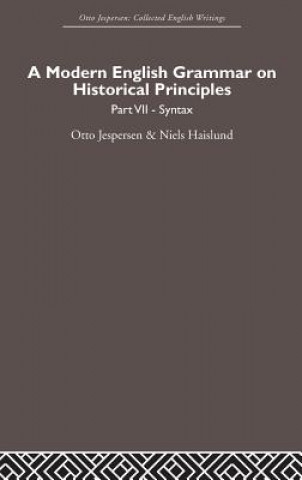 Книга Modern English Grammar on Historical Principles Otto Jespersen