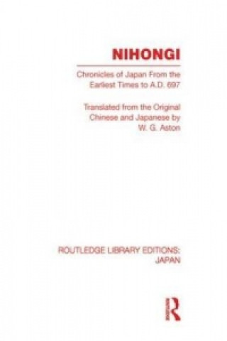 Kniha Nihongi W G Aston