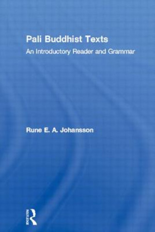 Libro Pali Buddhist Texts Rune E. A. Johansson