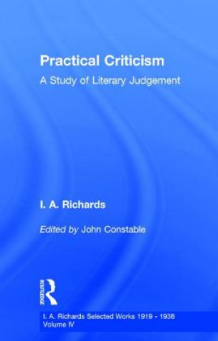 Book Practical Criticism V 4 John Constable