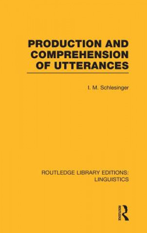 Carte Production and Comprehension of Utterances (RLE Linguistics B: Grammar) I. M. Schlesinger