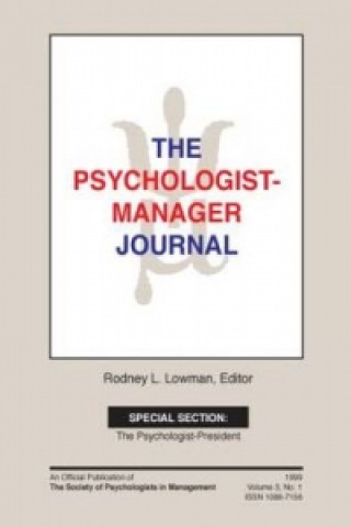 Книга Psychologist-Manager Journal Rodney L. Lowman