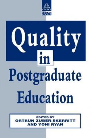 Könyv Quality in Postgraduate Education Yoni Ryan