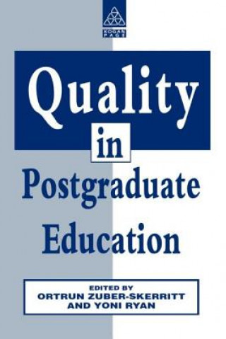 Knjiga Quality in Postgraduate Education Yoni Ryan