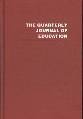 Knjiga Quarterly Journal of Education Routled Various
