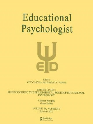 Carte Rediscovering the Philosophical Roots of Educational Psychology P. Karen Murphy