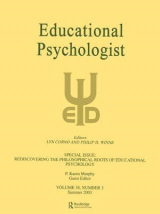 Kniha Rediscovering the Philosophical Roots of Educational Psychology P. Karen Murphy